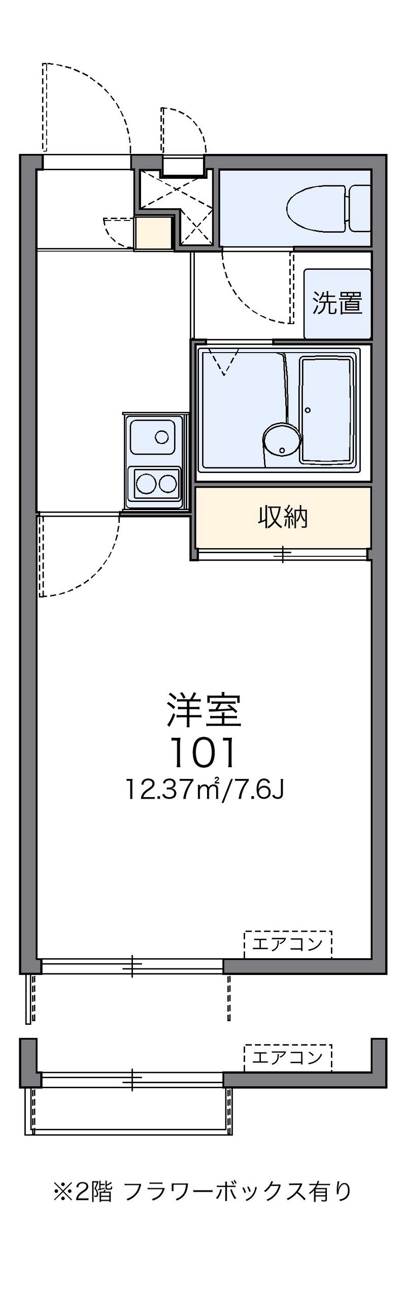 レオパレスサンライトヒルズ 間取図