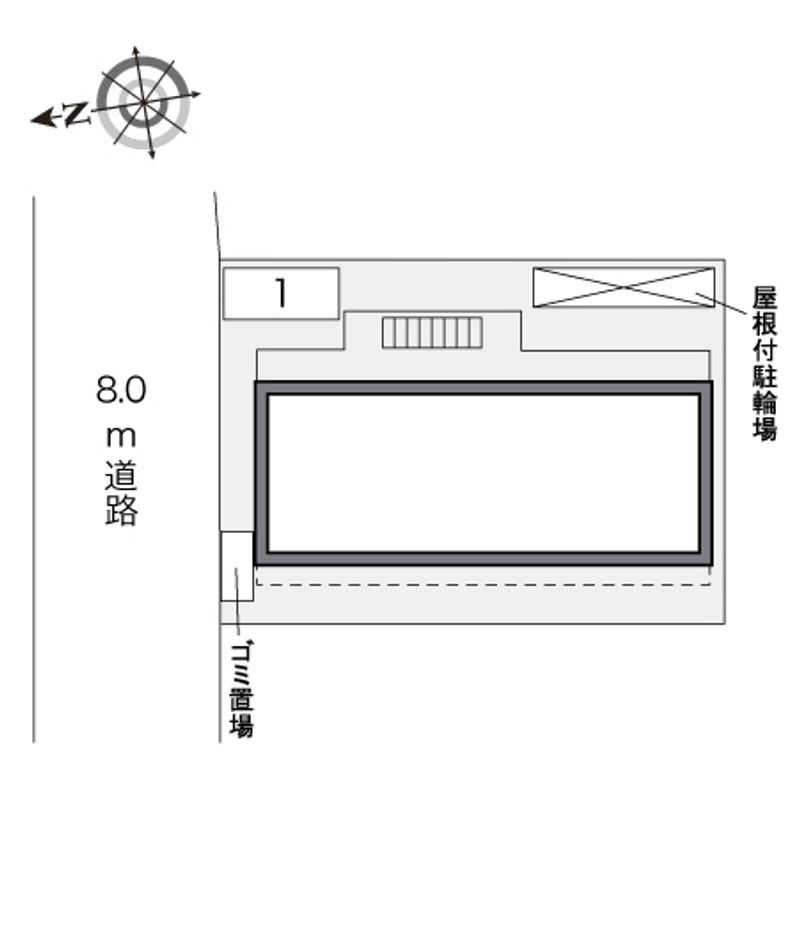 レオパレスヴァーグ浪芳庵 配置図
