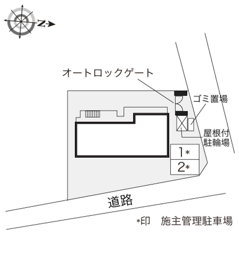 レオパレスメゾン　ド　玉川 配置図