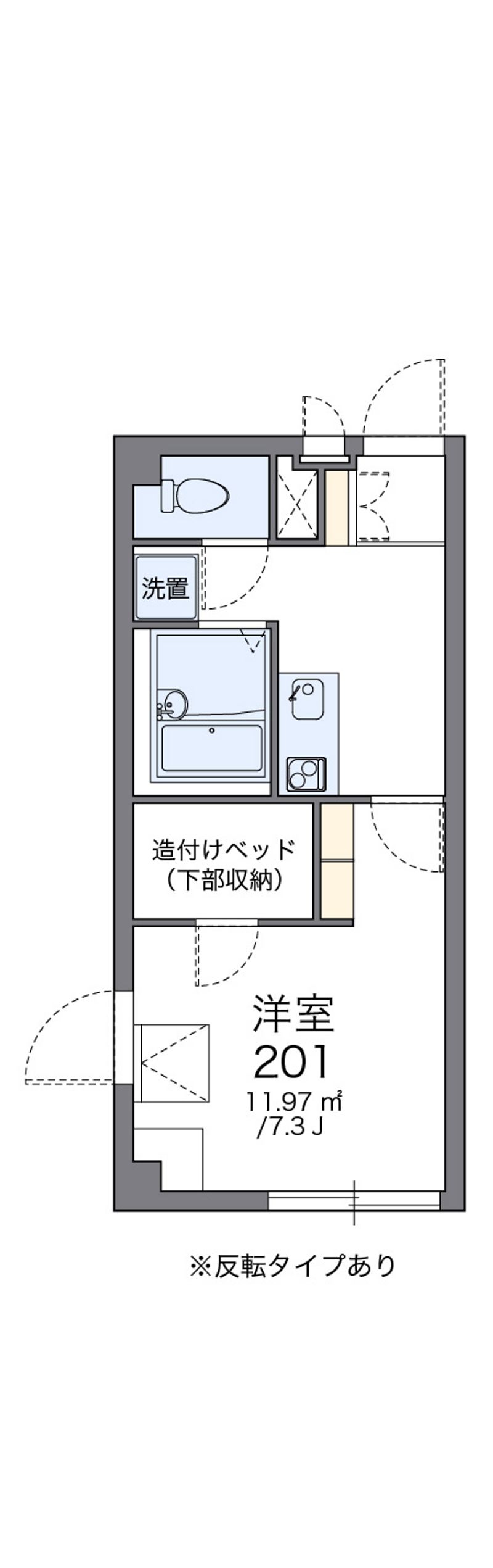 レオパレスラホンテーヌ 間取図