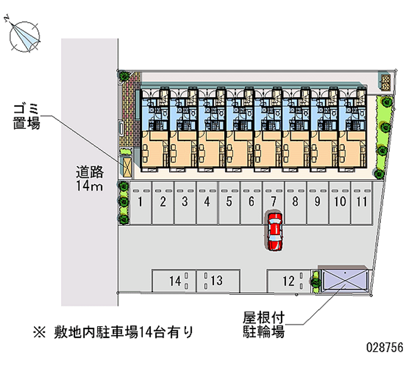 28756 Monthly parking lot