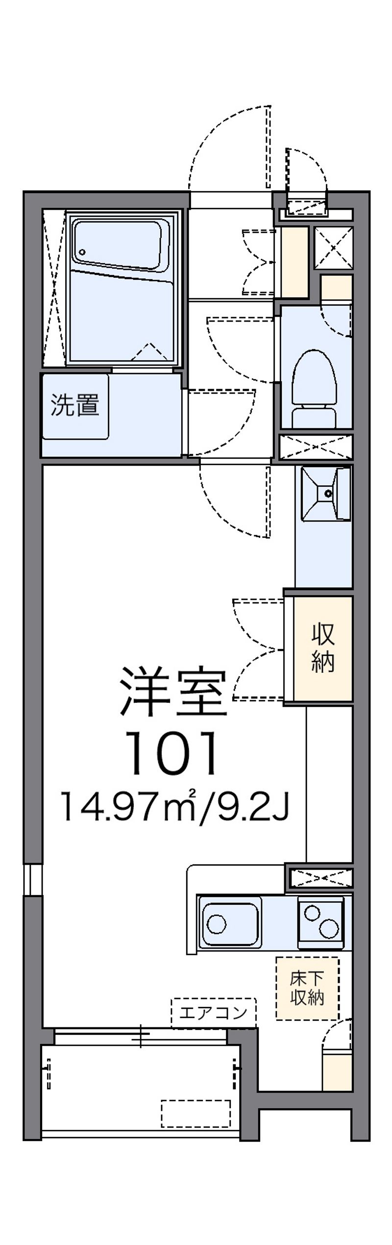レオネクスト大和町 間取図