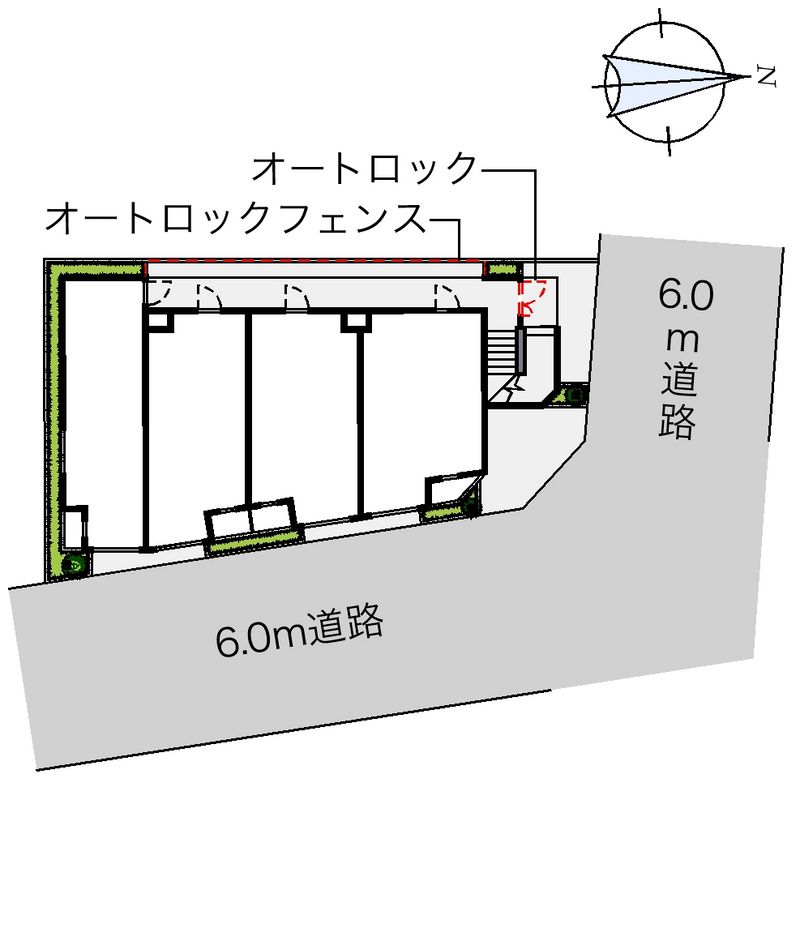 レオパレスエクセルカーサ平和台 配置図