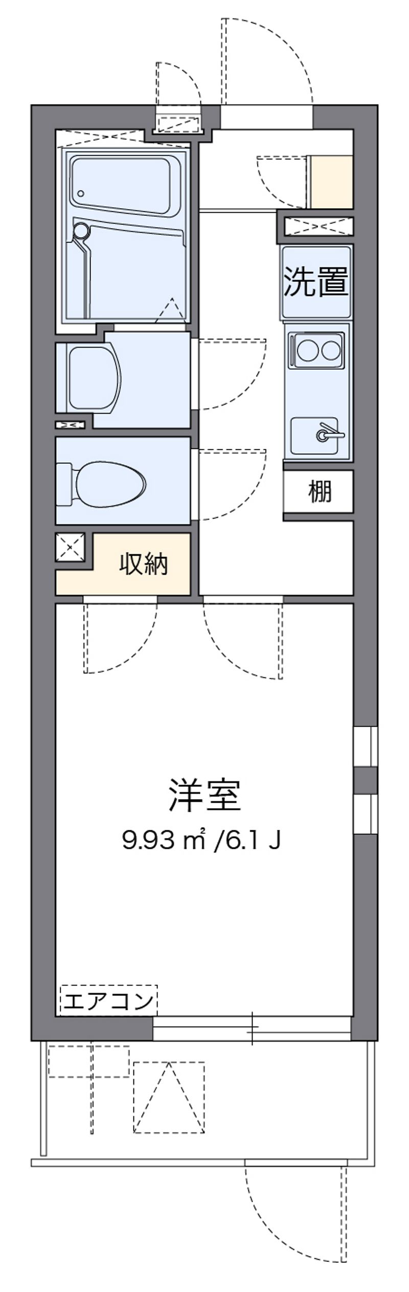 クレイノエスポワール中央 間取り