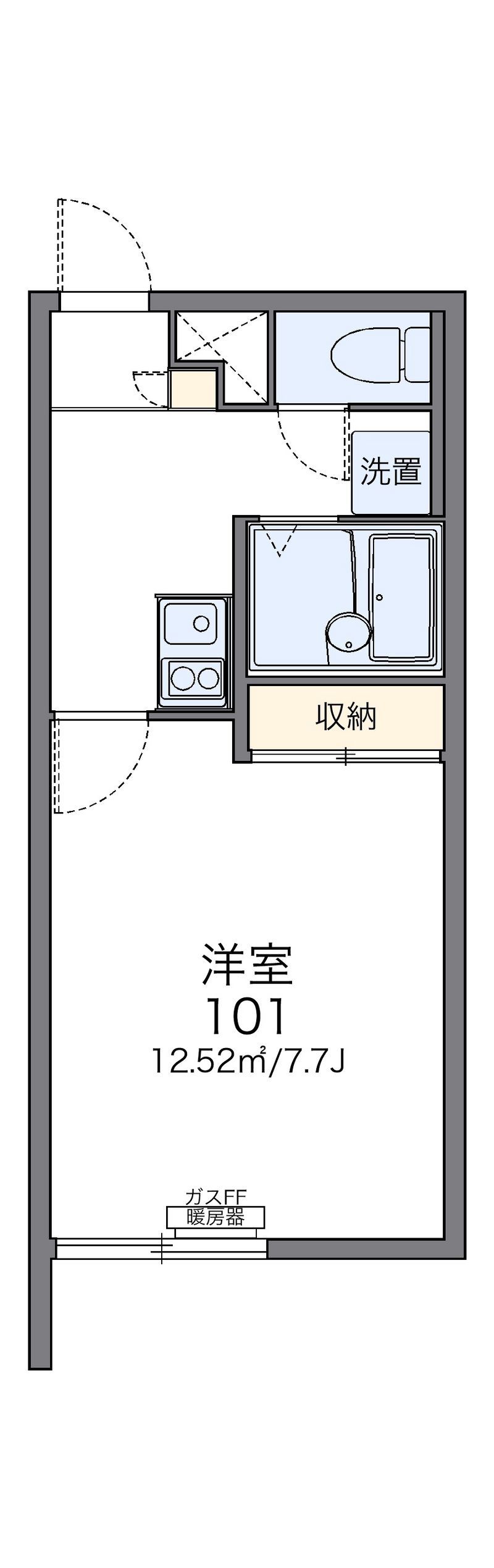 レオパレスラ　カーサデルソル 間取図