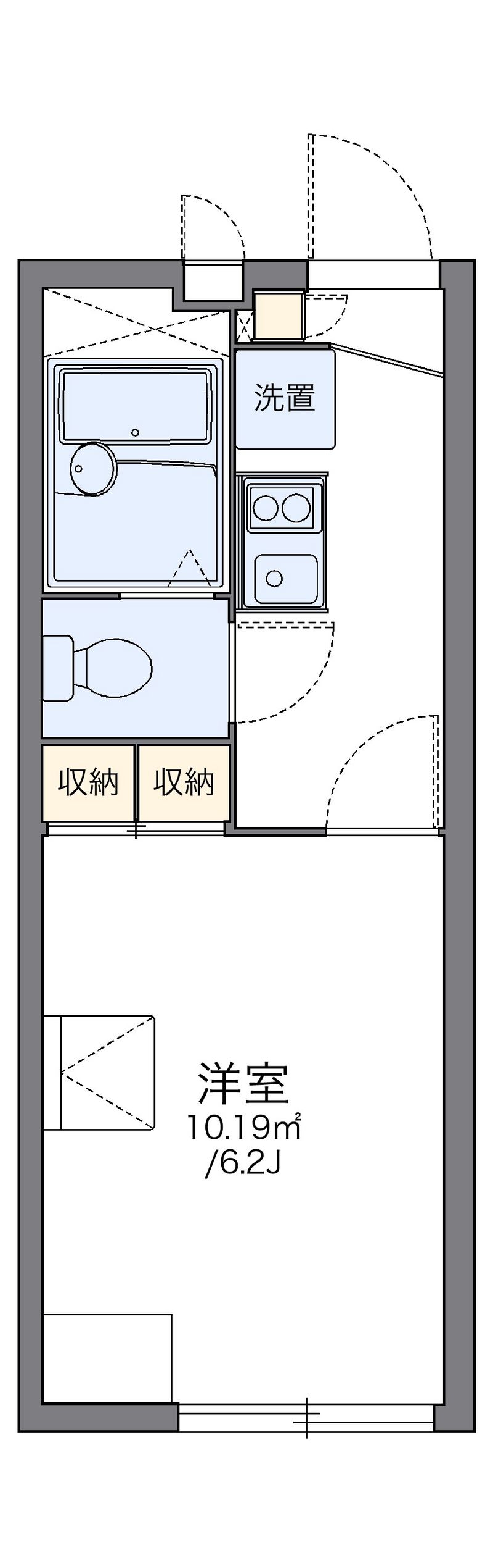 レオパレスボヌール 間取図