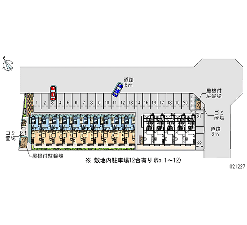 21227 bãi đậu xe hàng tháng