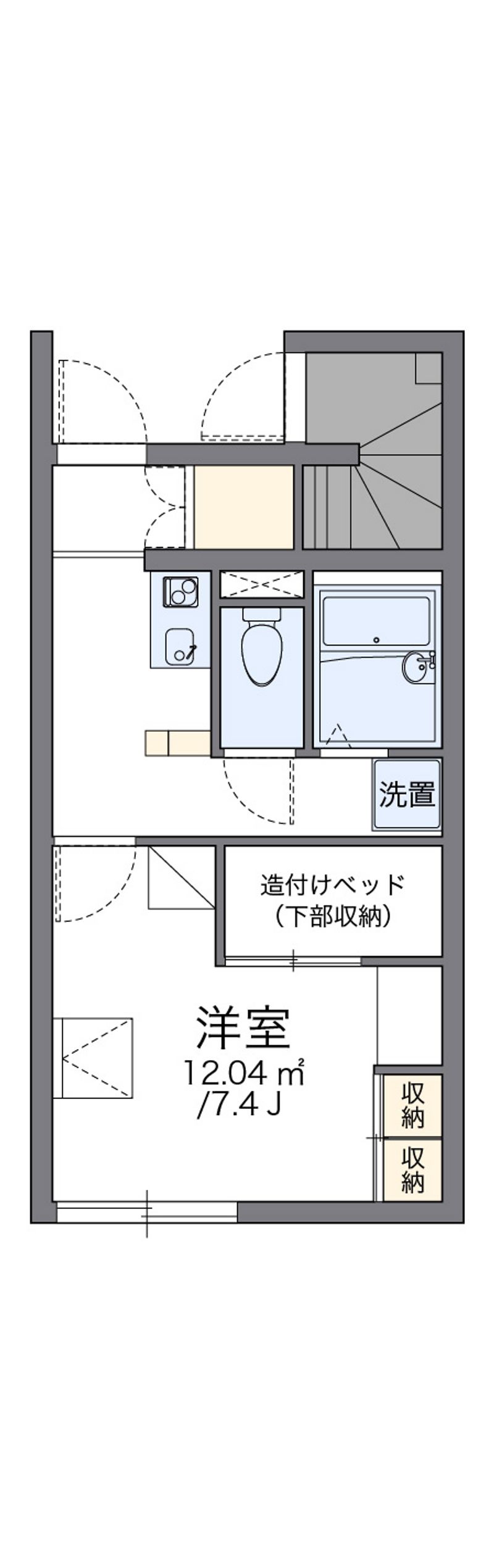 レオパレスクレスト 間取図