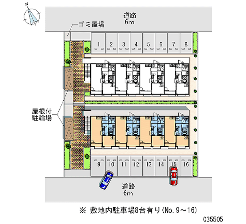 レオパレスルミュールⅡ 月極駐車場