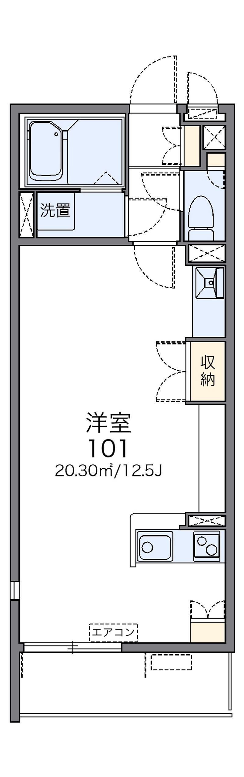 レオネクストうめの木 間取図