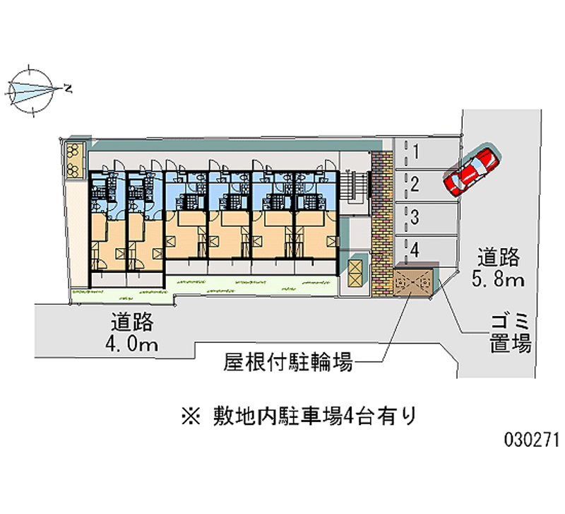 レオパレス洛南 区画図