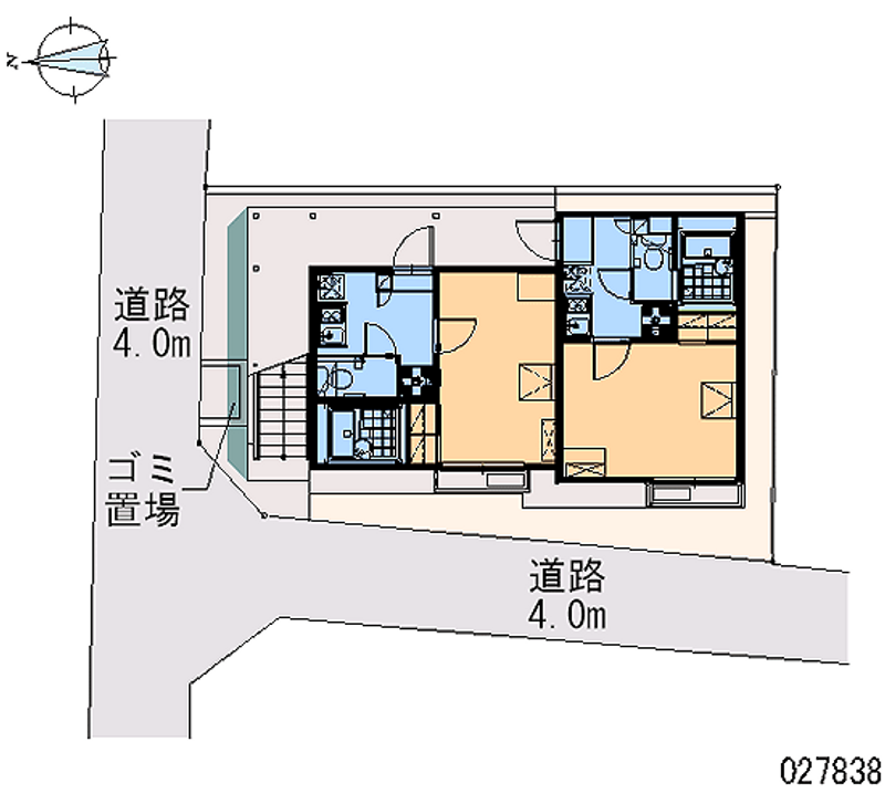 レオパレスサンハイツ 区画図