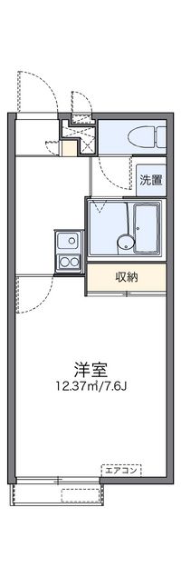 レオパレスひまわり下井沢 間取り図