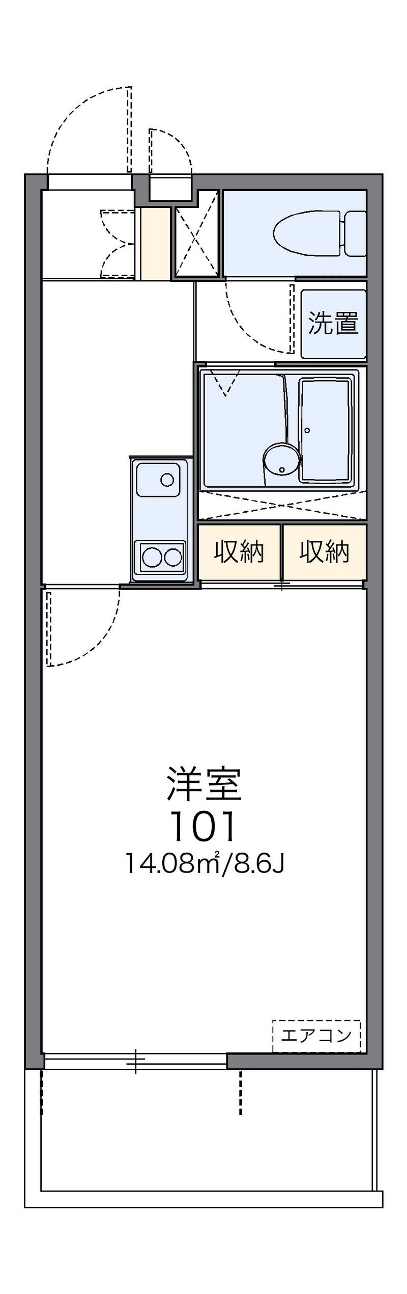レオネクストモンブルー木部 間取図