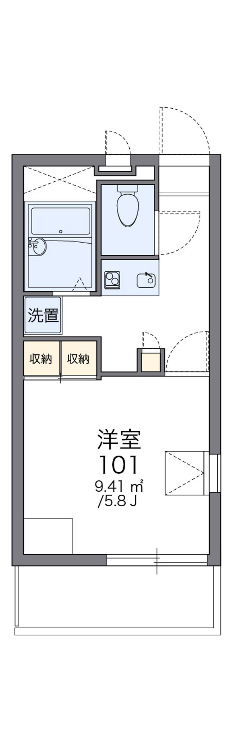 レオパレスＭＡＲＵＴＡＫＡ 間取図