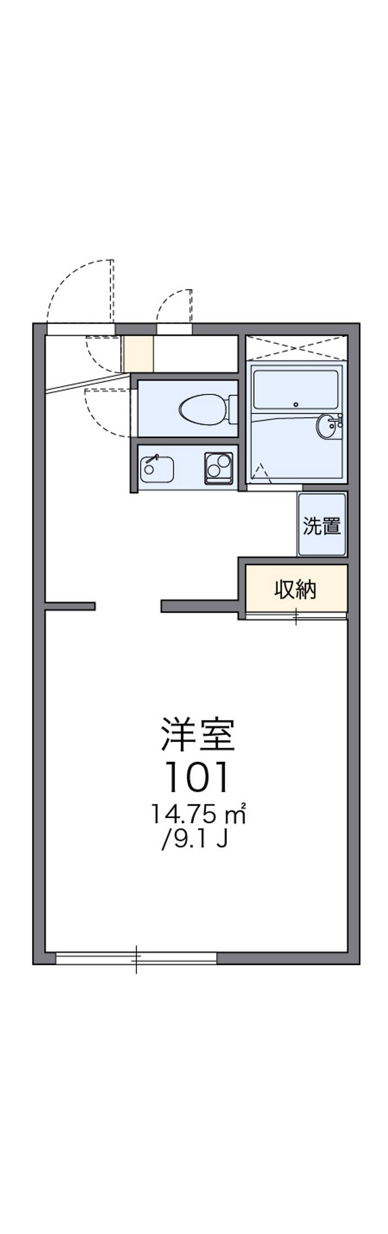レオパレス蓮華 間取図