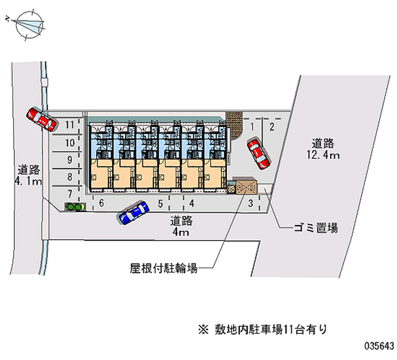 レオパレスカルチェ 月極駐車場