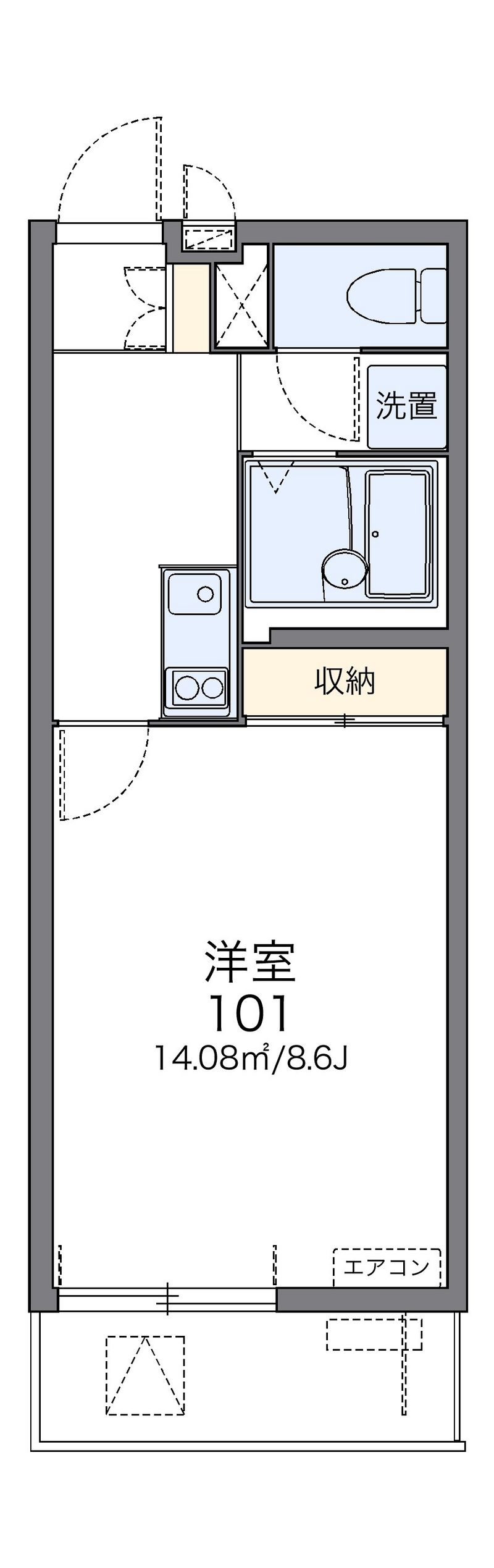 レオネクストウインズ立野 間取図