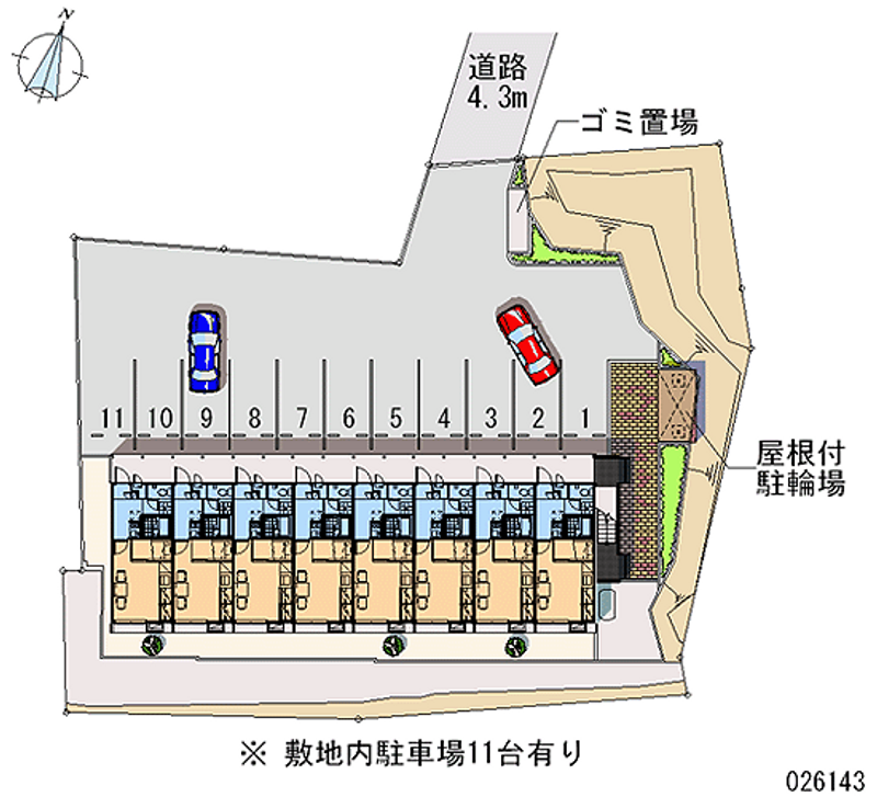 レオパレス香ヶ丘 月極駐車場