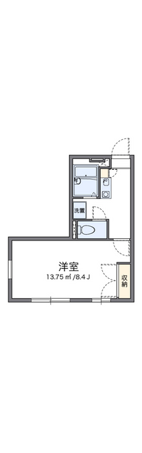 レオパレス高根沢１番館 間取り図