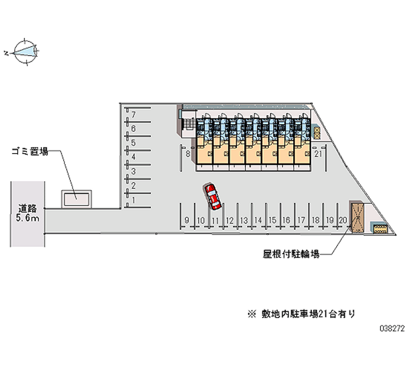 レオパレスポンセ 月極駐車場