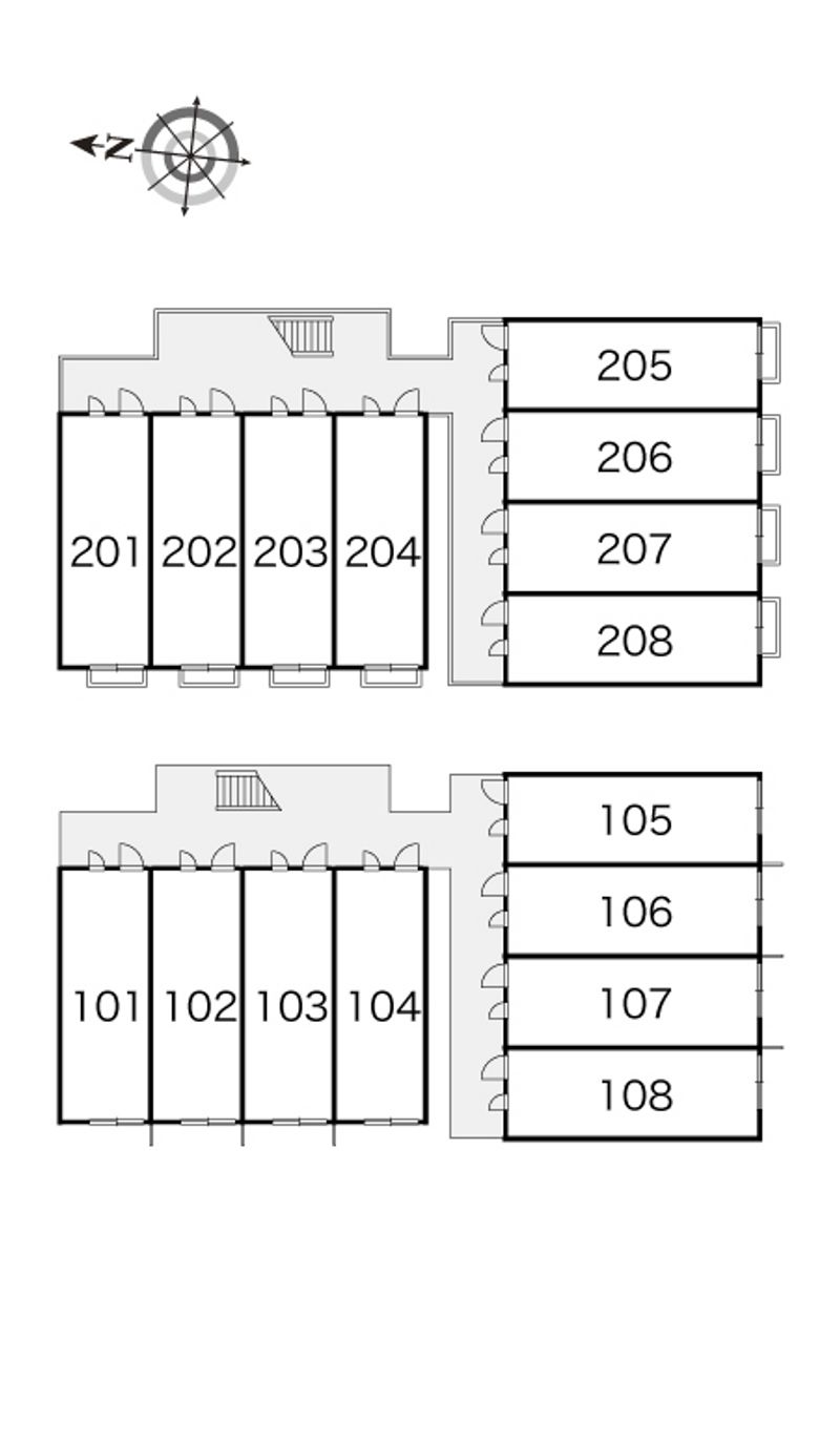 レオパレスコンフォート 間取配置図
