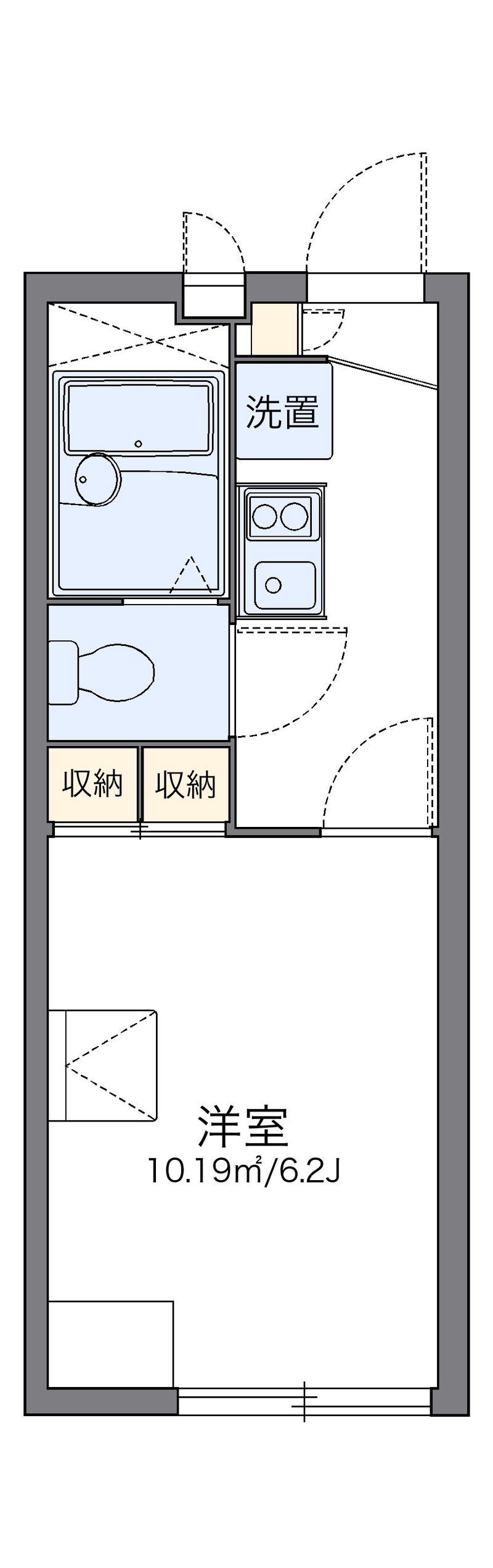 レオパレスロワール　１３０ 間取図