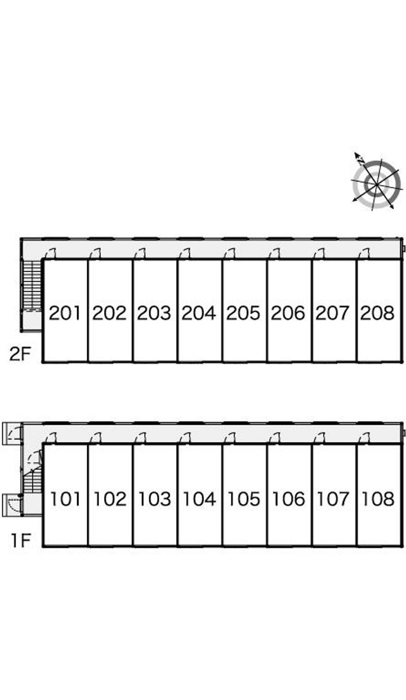 レオパレスサンビーム 間取配置図