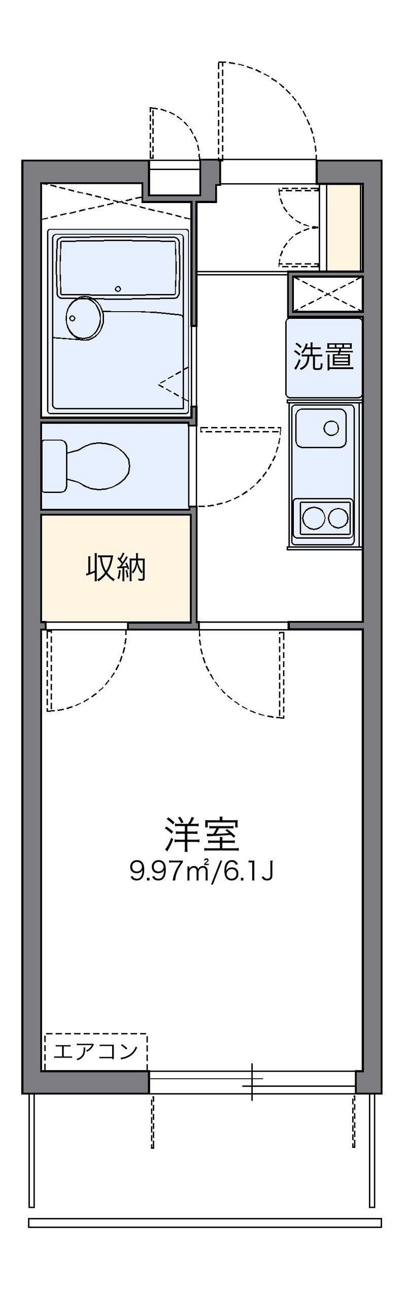 レオパレスＦｉｎｅ中沢 間取図