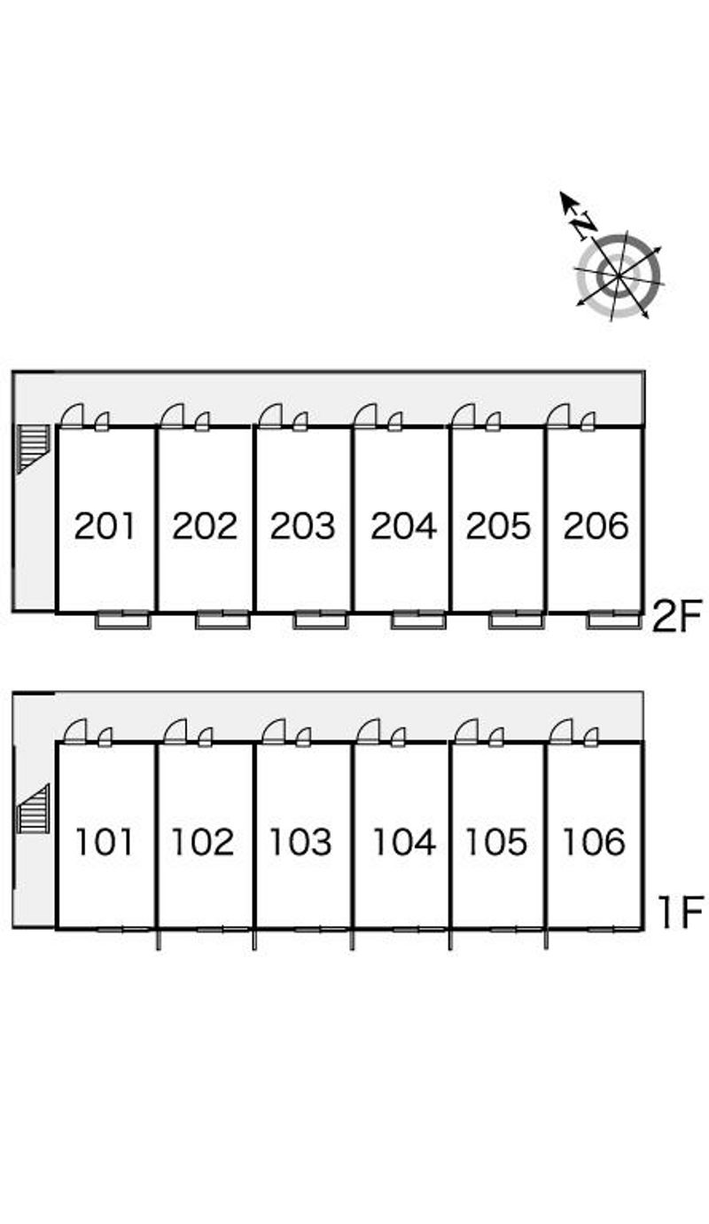 レオパレスソレーユ 間取配置図