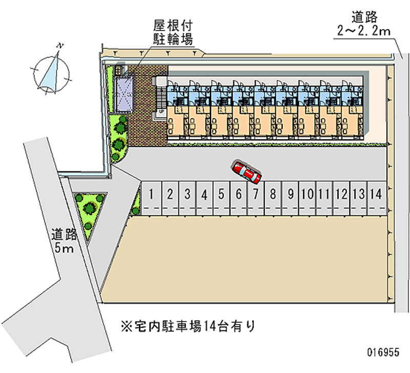 16955 Monthly parking lot