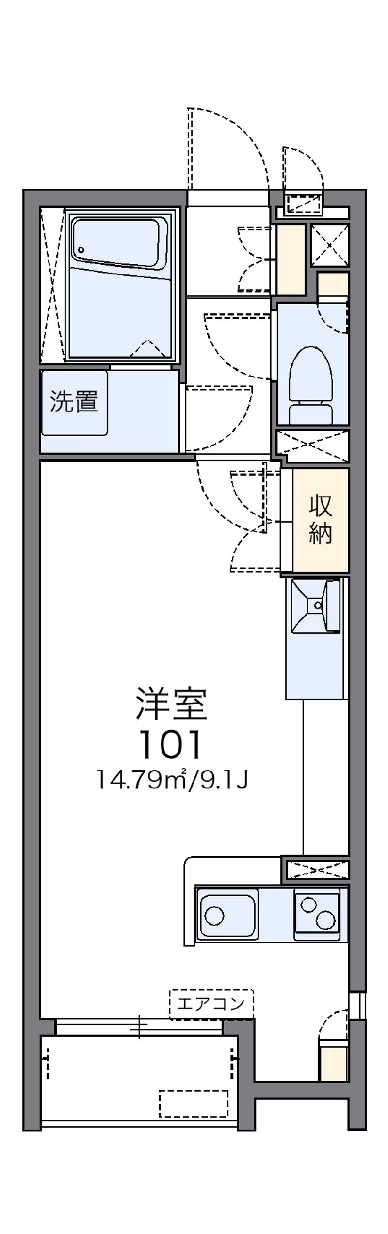 レオネクストミルティーユ 間取図