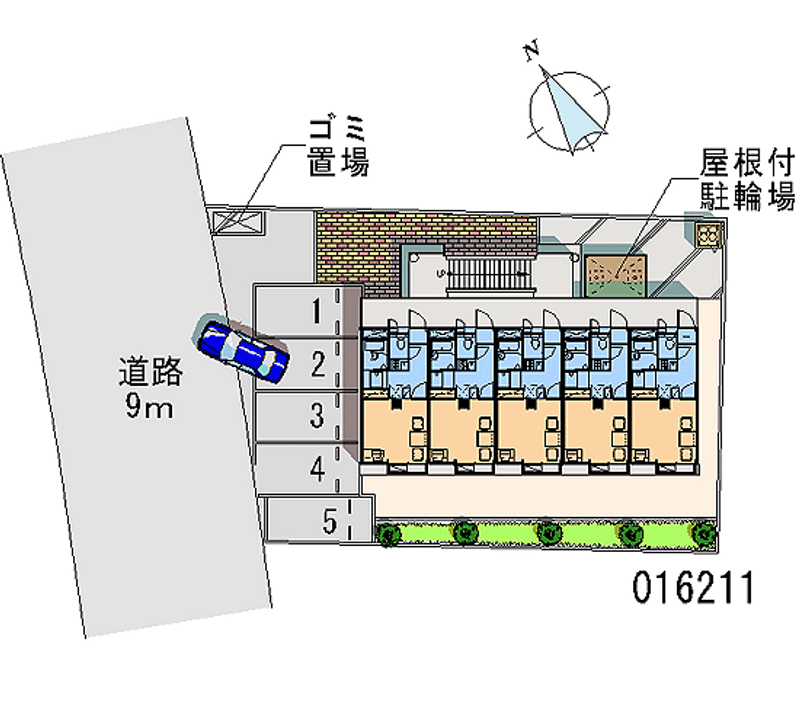 レオパレスシュクル 区画図