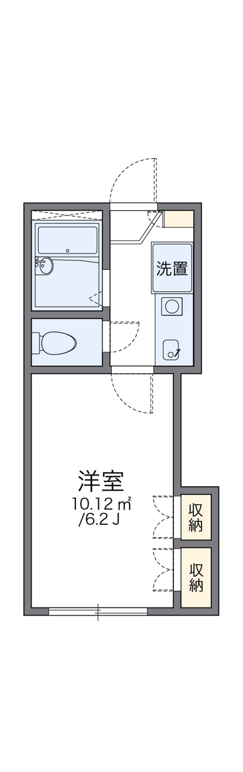 レオパレス藤枝田沼 間取図