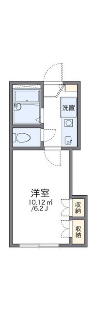 レオパレス藤枝田沼 間取り図