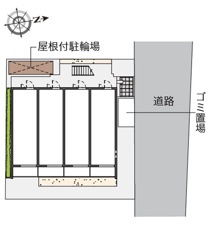 クレイノ柏桜館Ⅱ 配置図