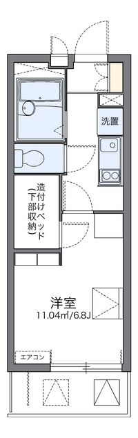 レオパレスきぼう 間取り図