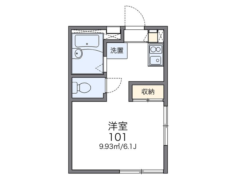 レオパレスジュネス清水ヶ丘 間取図
