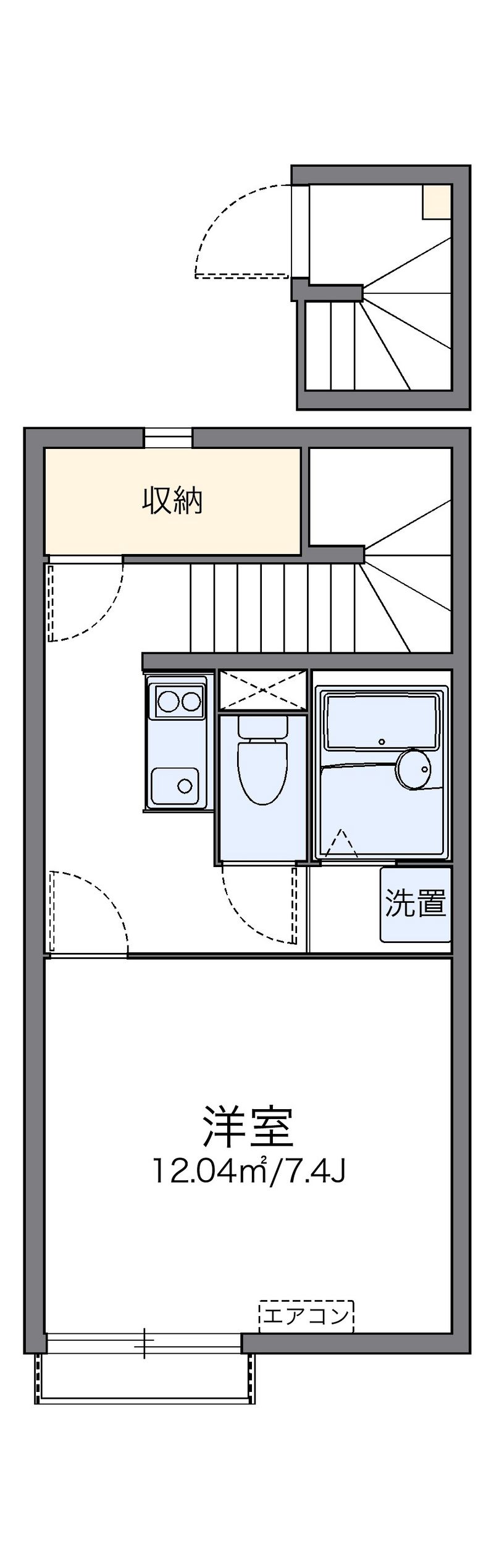 レオネクストアーバン南福島 間取図