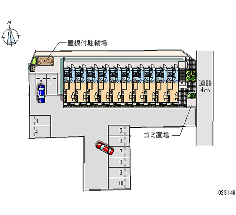 23146 bãi đậu xe hàng tháng