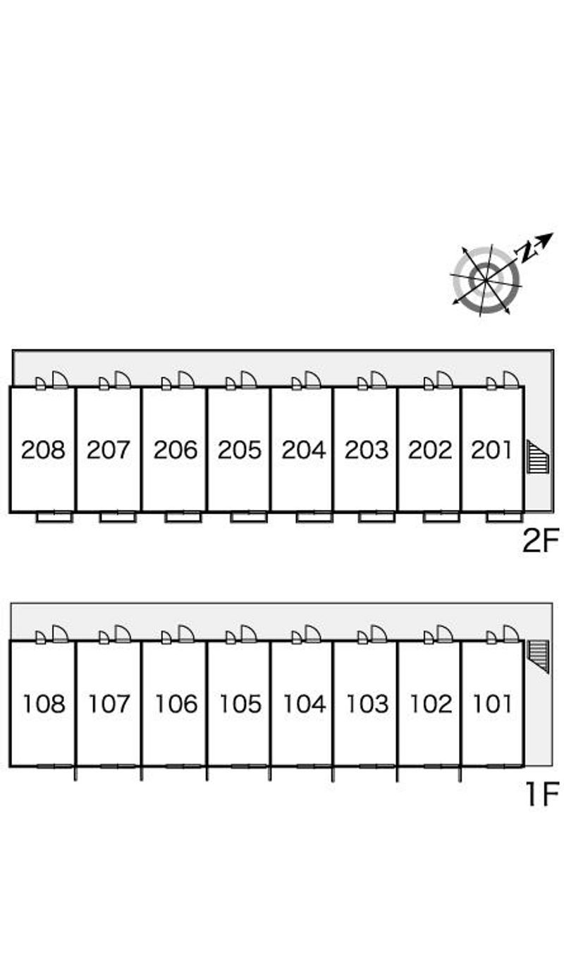 レオパレス葵 間取配置図