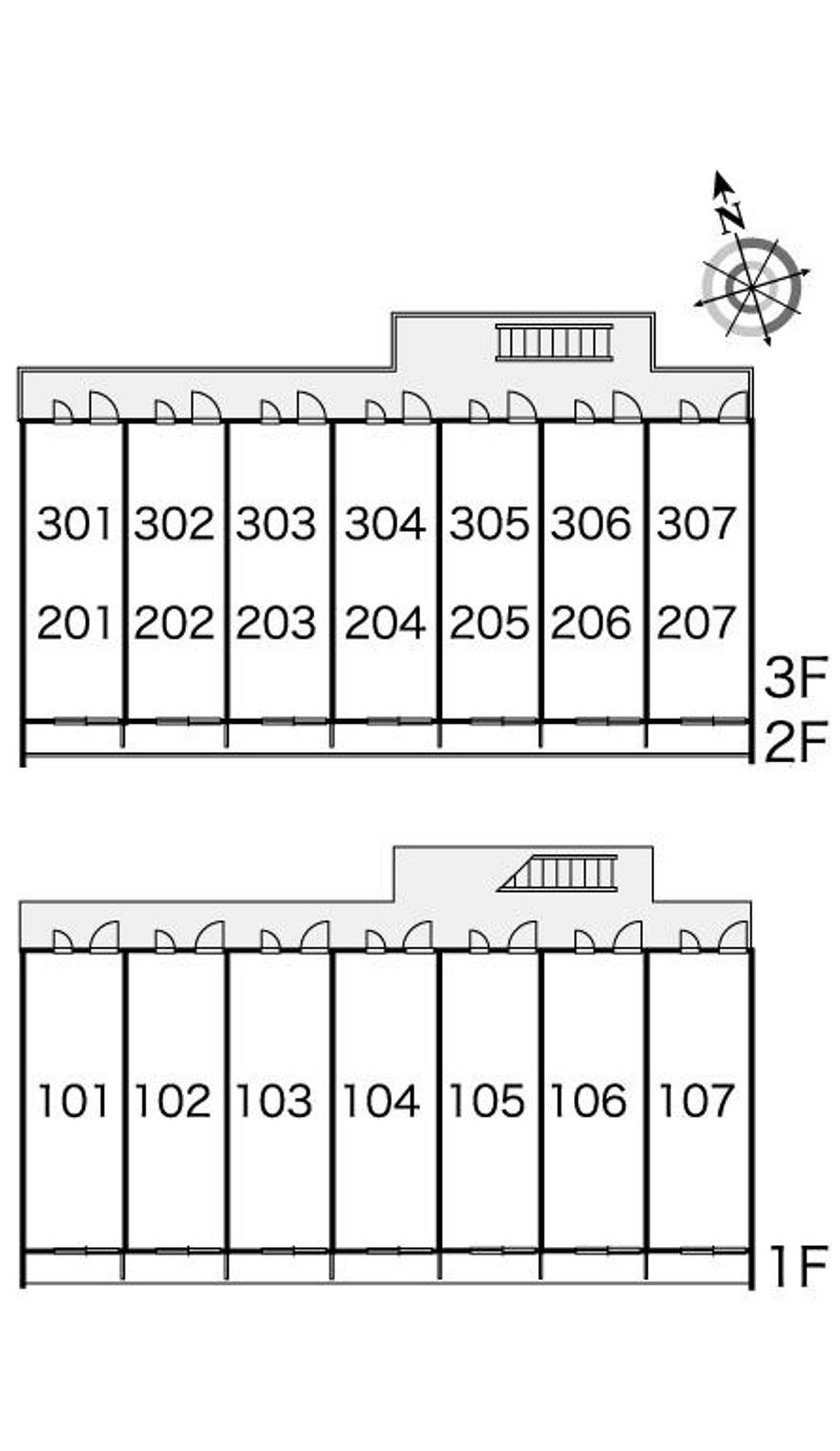 レオパレスブリエ　オーブ 間取り配置図