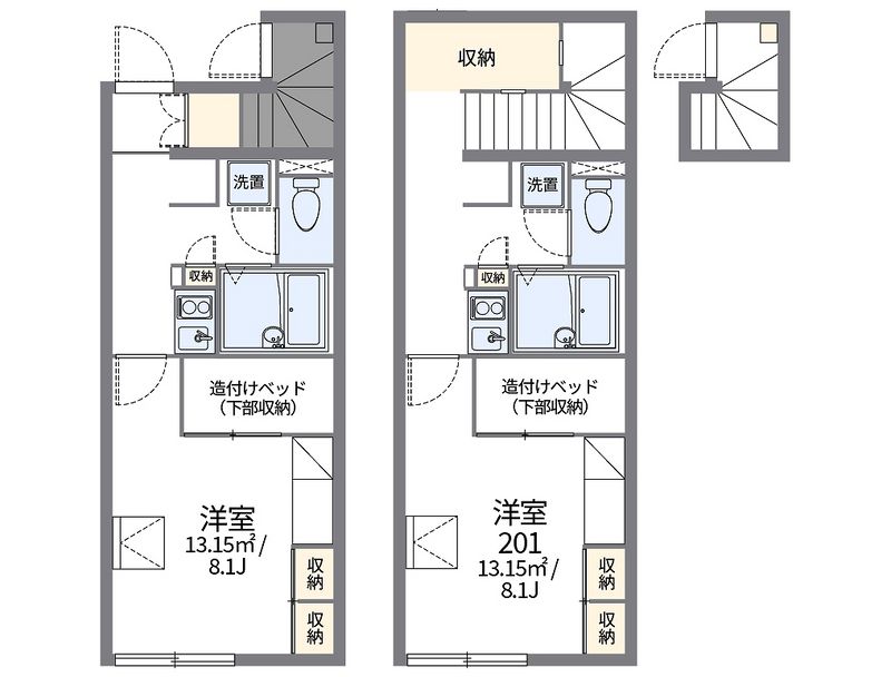 レオパレスエルスドワール 間取図