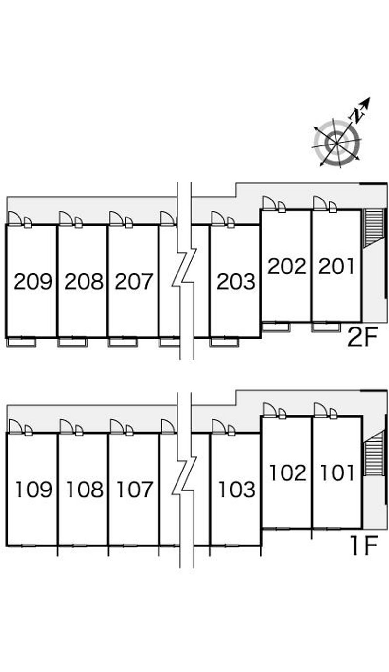 レオパレスプロシード３ 間取り配置図