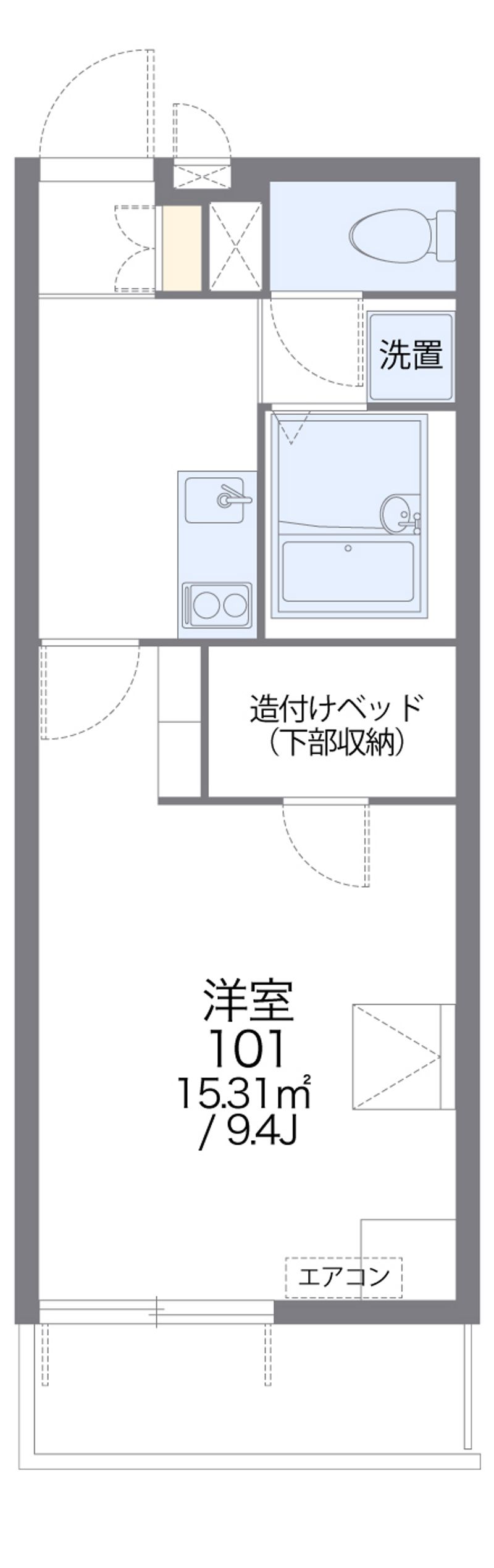 レオパレスＮＹＯＩ　Ⅲ 間取図