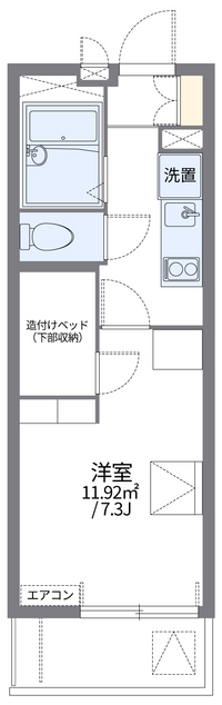 レオパレス栄 間取り図