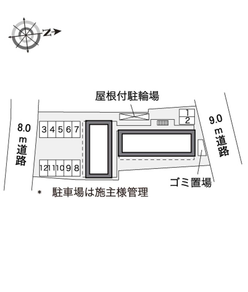 レオパレス浄心 配置図