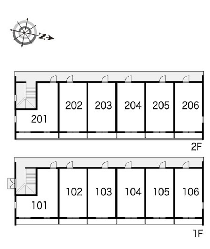 レオパレスレインボー 間取り配置図