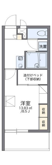 レオパレス北谷Ⅱ 間取り図