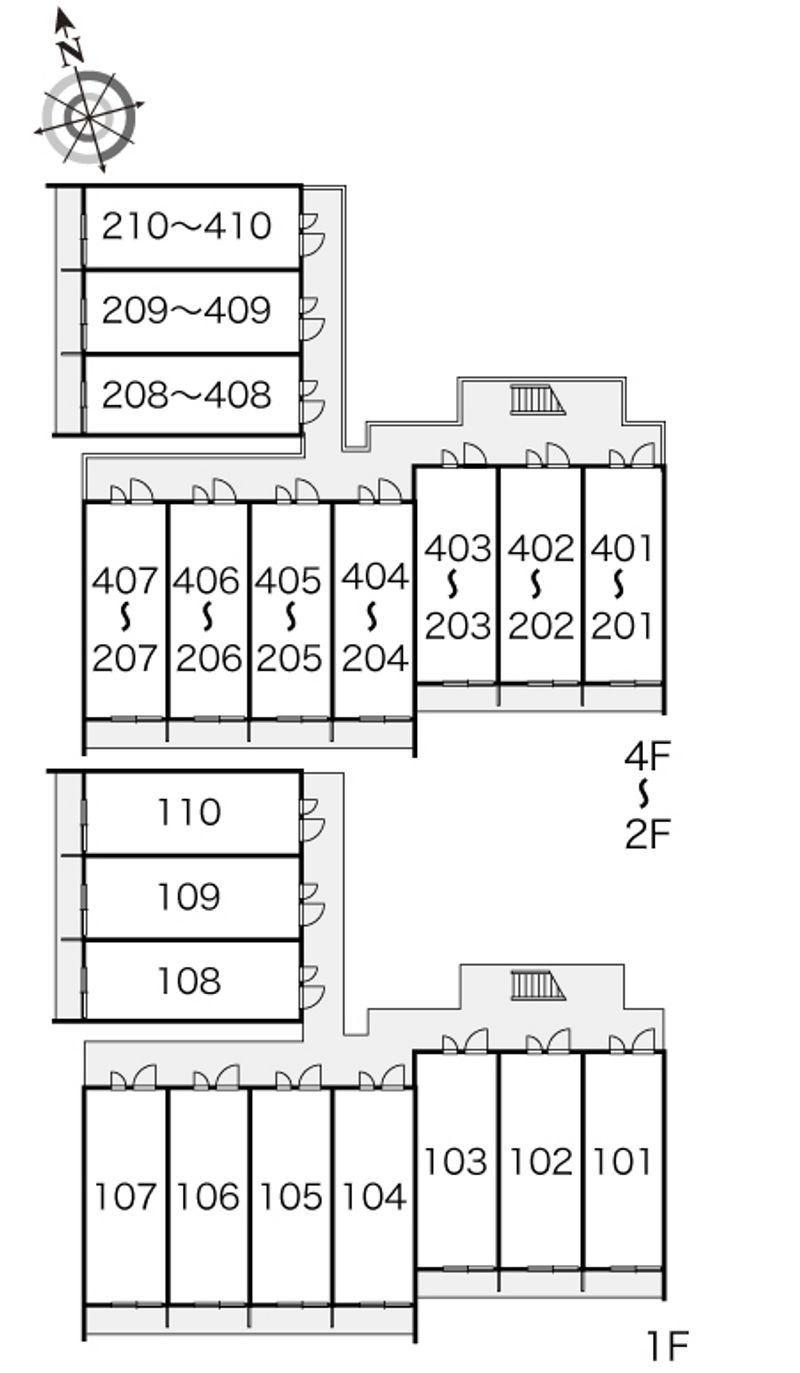 レオパレス海老川ハイツ 間取り配置図